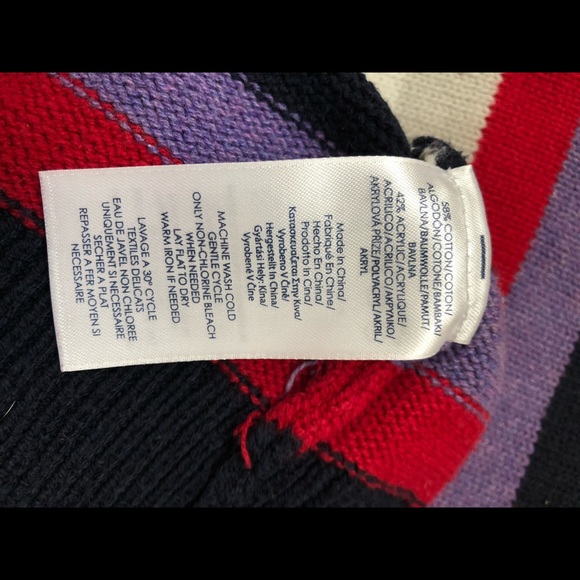 Chaps Rainbow Striped Sweater - Picture 3 of 3